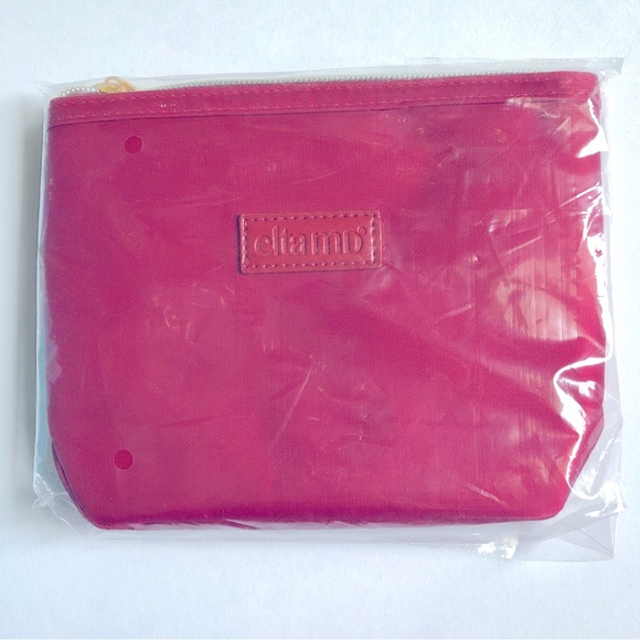NEW ELTA MD Bag Travel Makeup Cosmetic Red NWOT - Picture 3 of 13